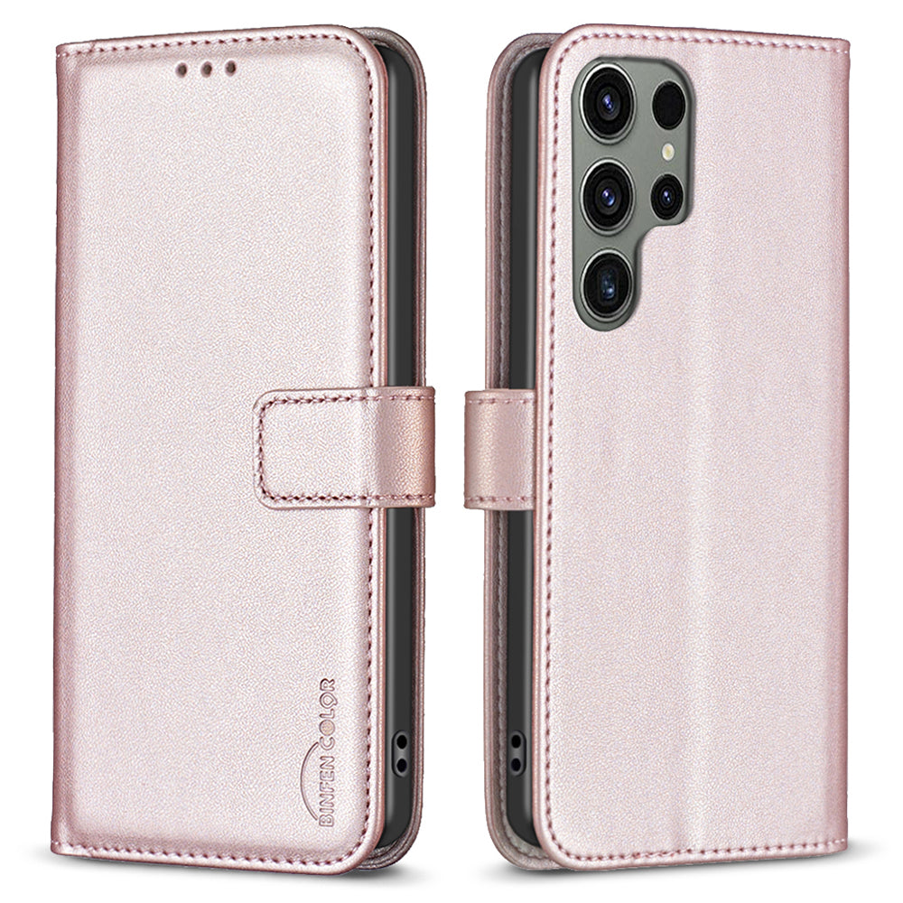 BINFEN COLOR BF17 For Samsung Galaxy S23 Ultra Phone Cover PU Leather Phone Case with Stand Wallet BINFEN COLOR BF17 For Samsung Galaxy S23 Ultra Phone Cover PU Leather Phone Case with Stand Wallet